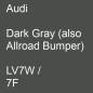 Preview: Audi, Dark Gray (also Allroad Bumper), LV7W / 7F.